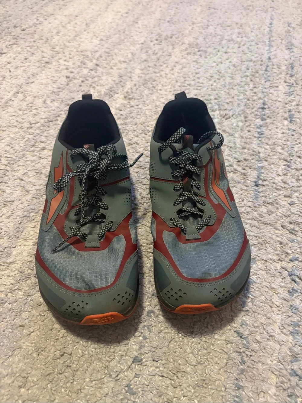 ⁠Altra Lone Peak 6 Mens Size 11.5 Trail Running Shoes Gray Maroon